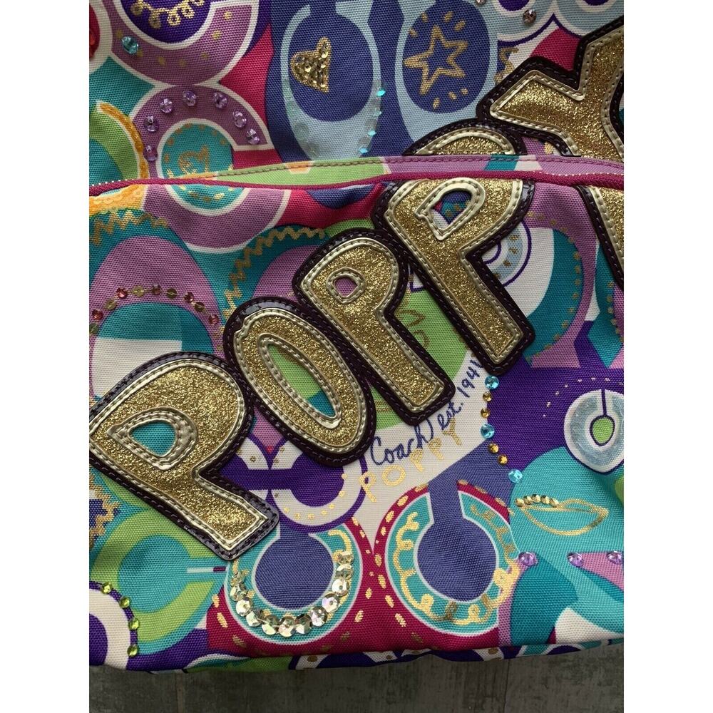 COACH Limited Edition Poppy Pop C Multi Collectible Backpack Book Bag RARE! NEW - Picture 5 of 10